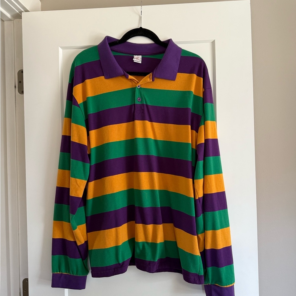Vintage Rugby Stripped Long Sleeve